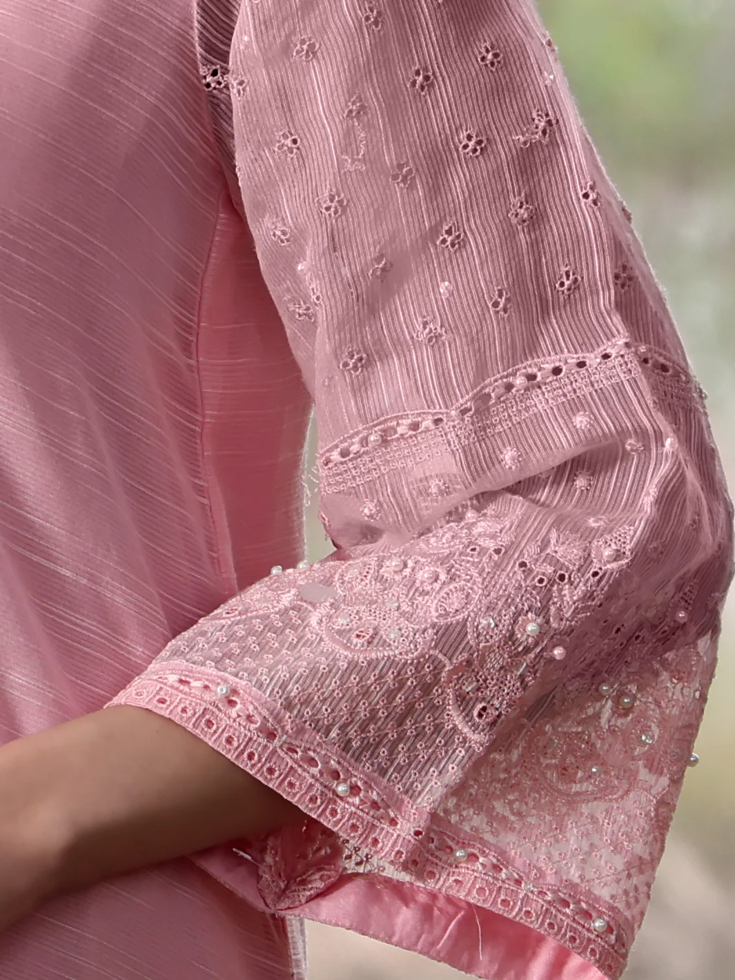 Pink Khaddi Tunic - AL-LK-779 - Image 4