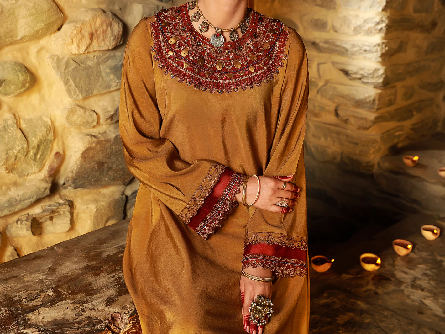 Brown Tunic - AL-LK-831 - Image 4