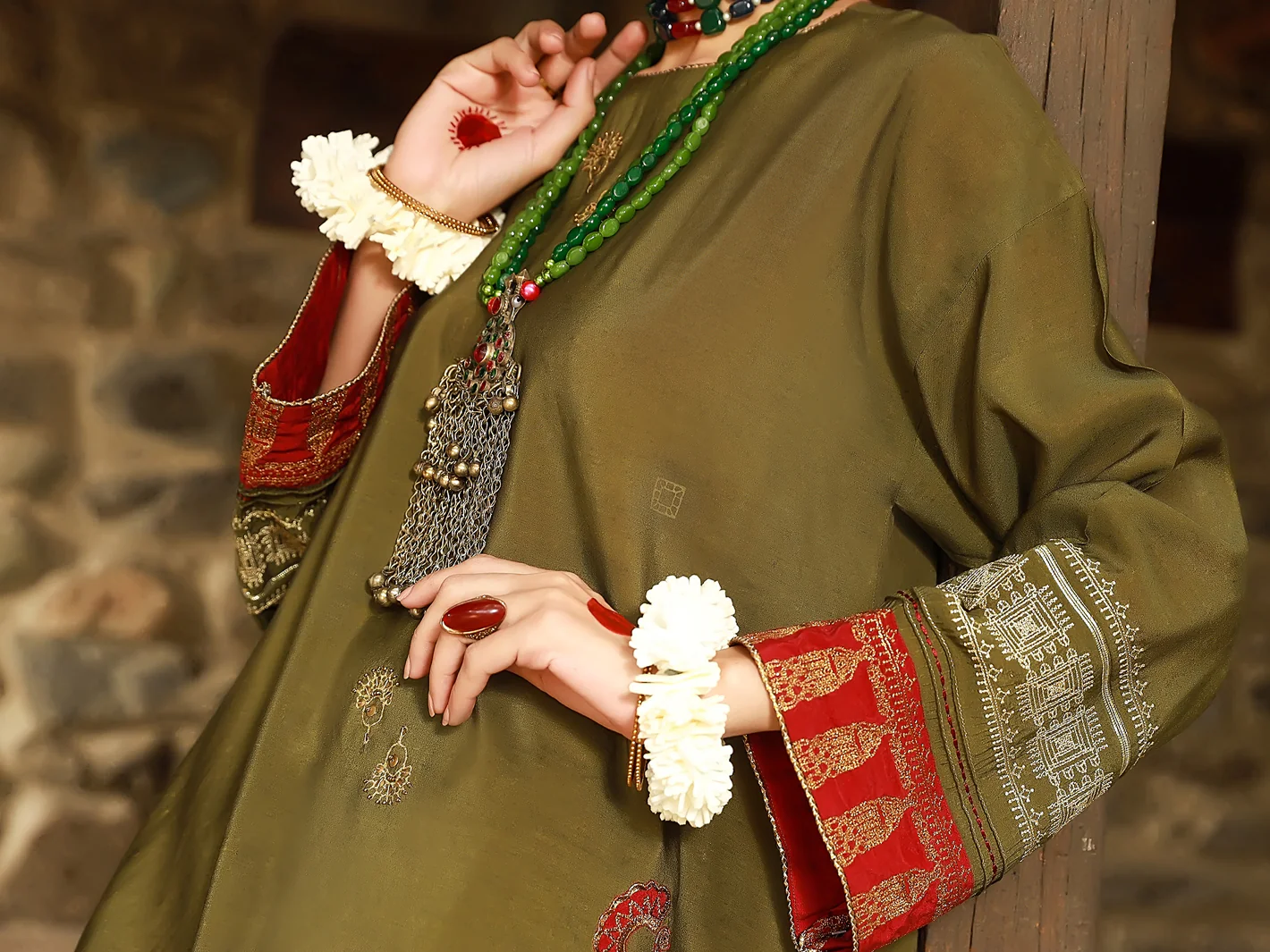 Mehndi Tunic - AL-LK-832 - Image 4