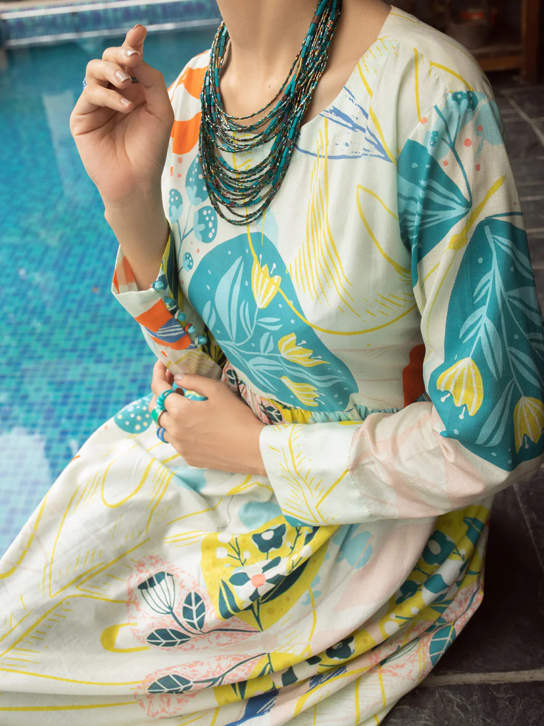 Multicolor Cambric Tunic - AL-LK-841 - Image 3