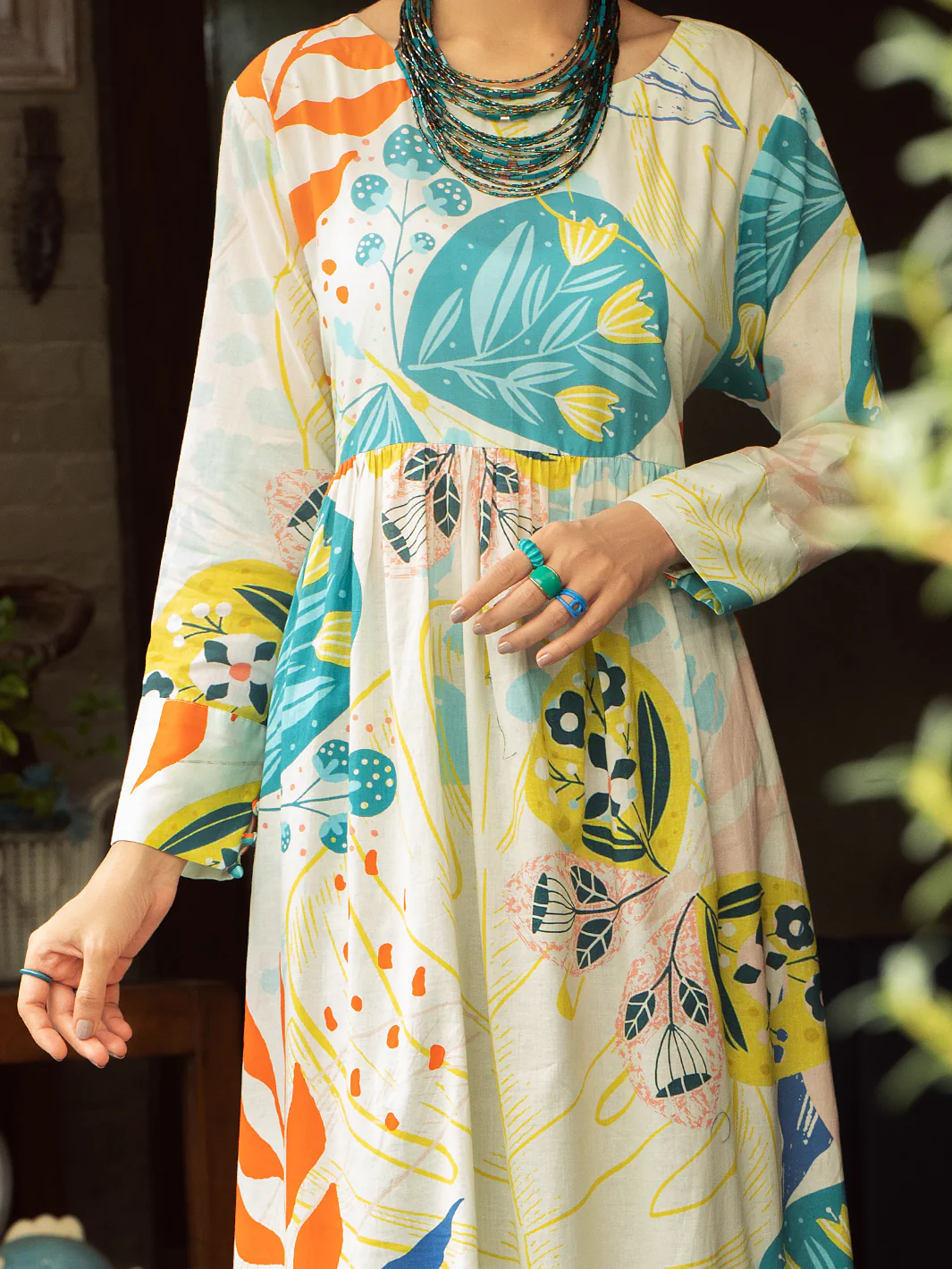 Multicolor Cambric Tunic - AL-LK-841 - Image 4