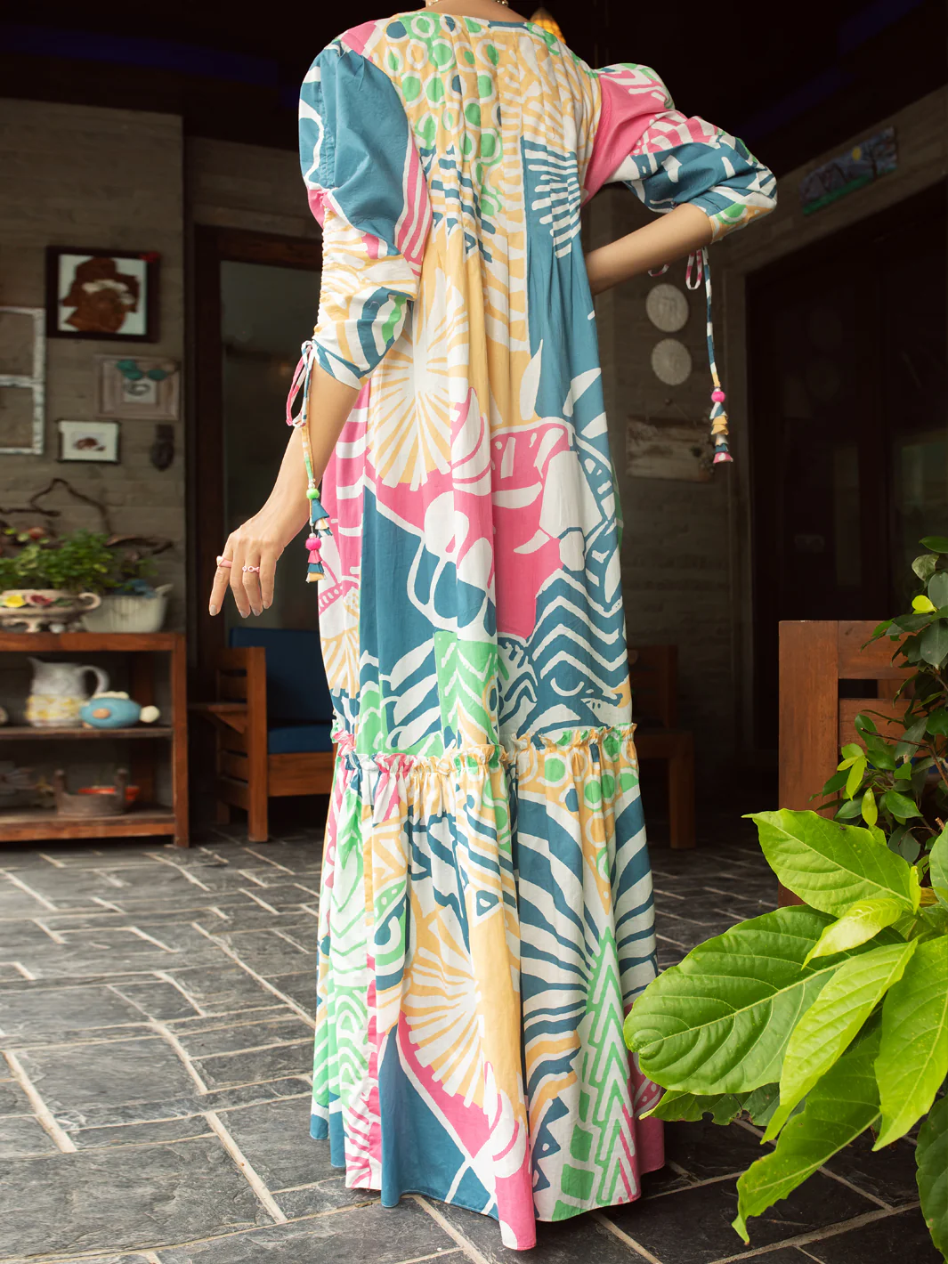 Multicolor Cambric Tunic - AL-LK-848 - Image 2