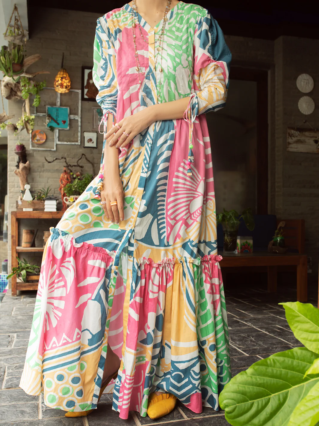 Multicolor Cambric Tunic - AL-LK-848 - Image 4