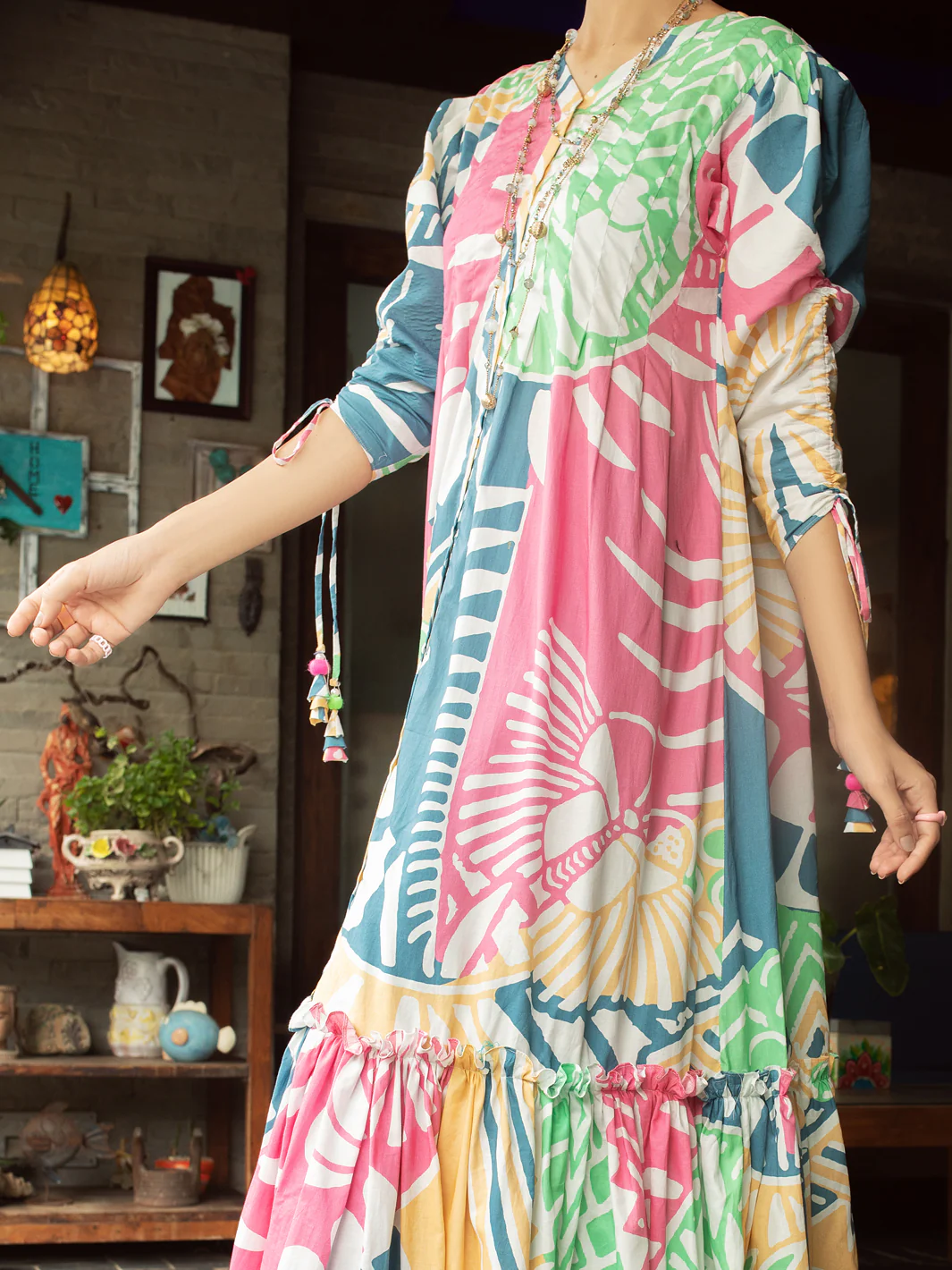 Multicolor Cambric Tunic - AL-LK-848 - Image 6