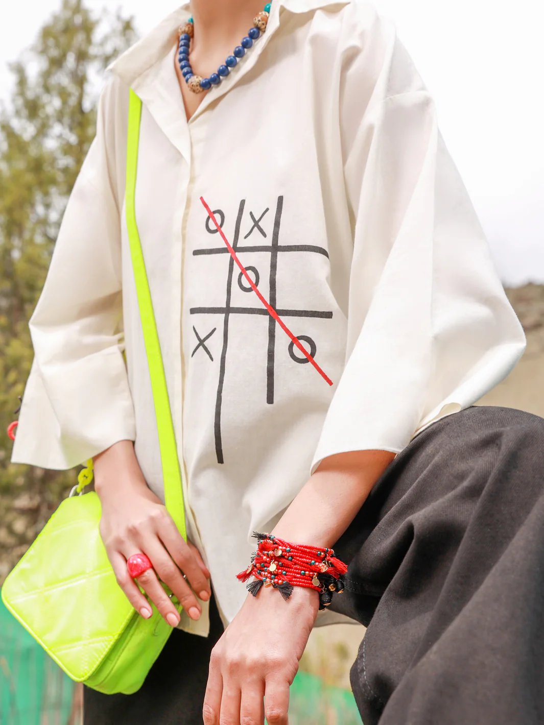 White Cambric Tunic - AL-LK-852 - Image 3