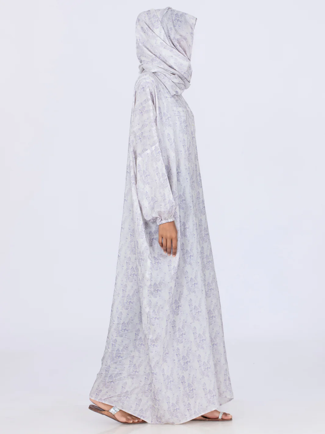 Light Purple Viscose Salah Robe - AL-LK-858 - Image 2