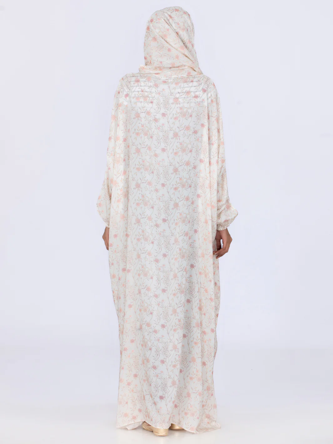 Pink Viscose Salah Robe - AL-LK-859 - Image 3