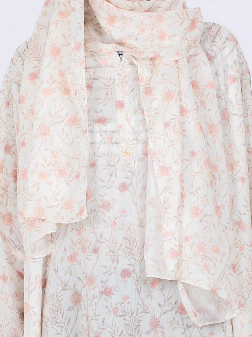 Pink Viscose Salah Robe - AL-LK-859 - Image 4