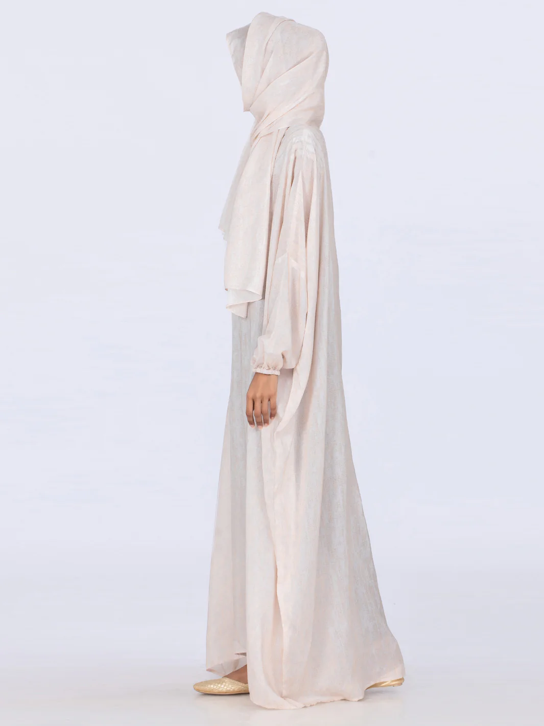 Beige Viscose Salah Robe - AL-LK-862 - Image 2