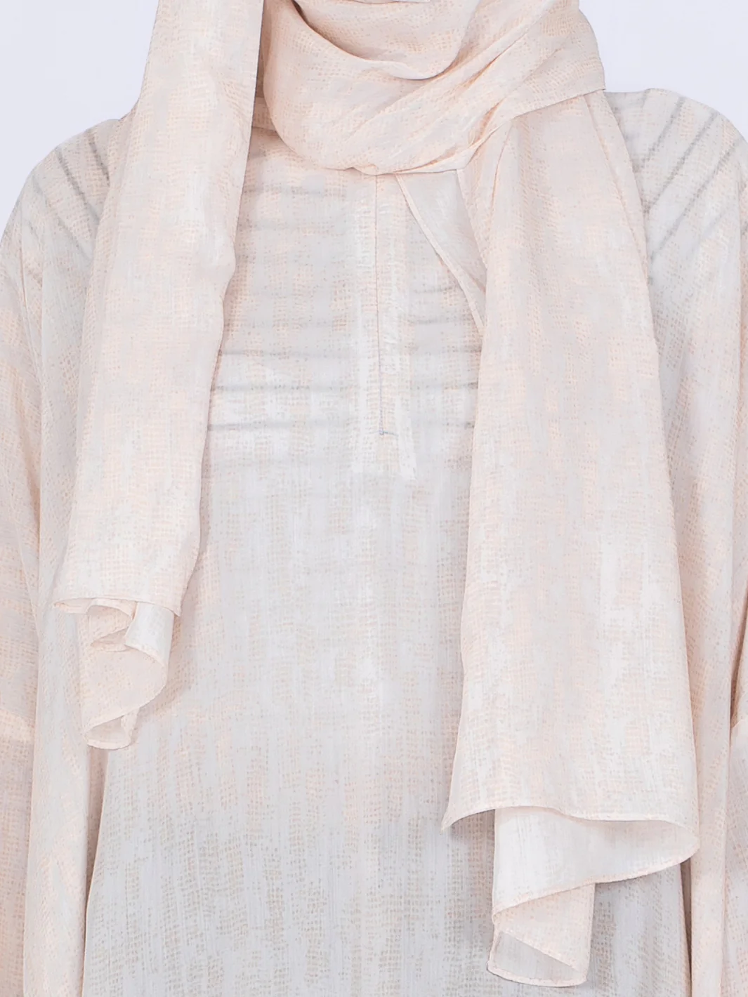 Beige Viscose Salah Robe - AL-LK-862 - Image 4