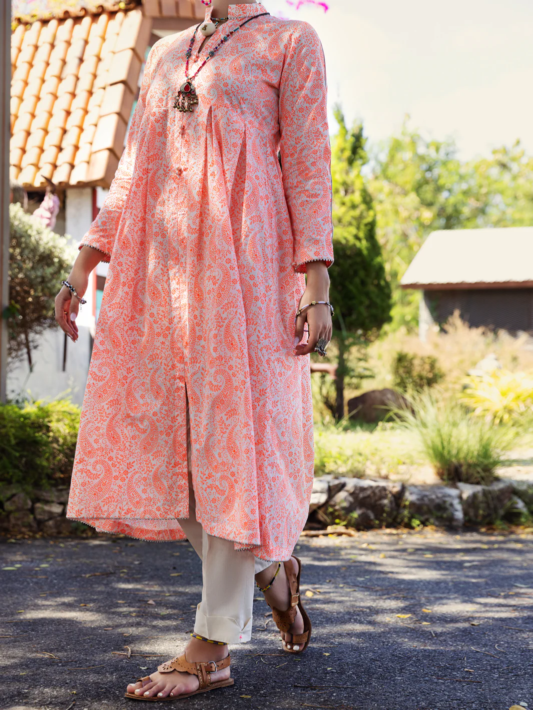 Orange Kurti - AL-LK-863