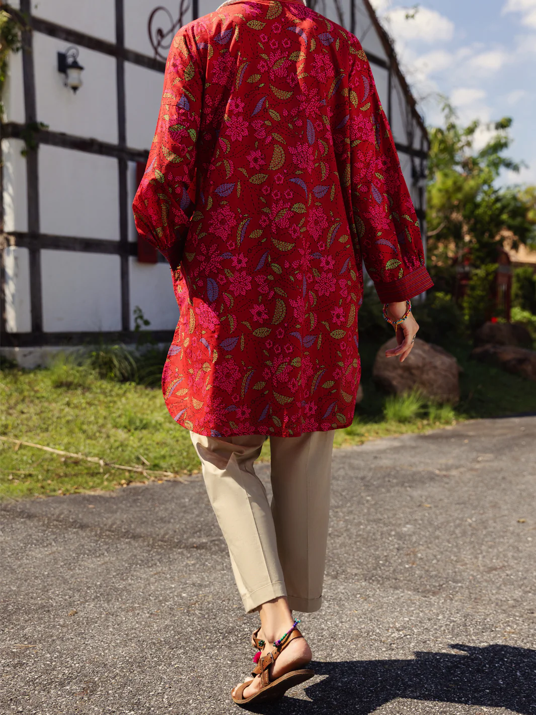 Red Kurti - AL-LK-864 - Image 2