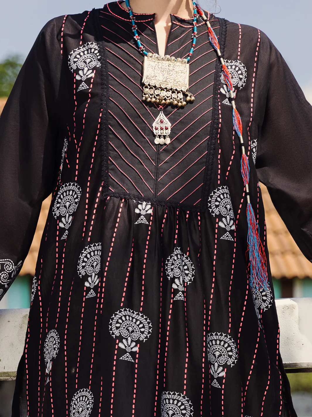 Black Kurti - AL-LK-868 - Image 3
