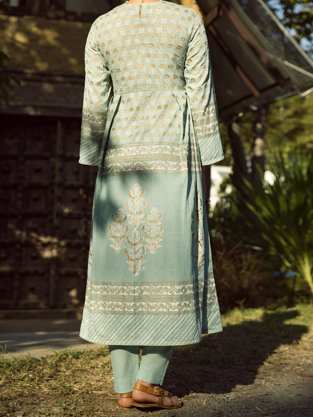 Sky Blue Kurti - AL-LK-879 - Image 2