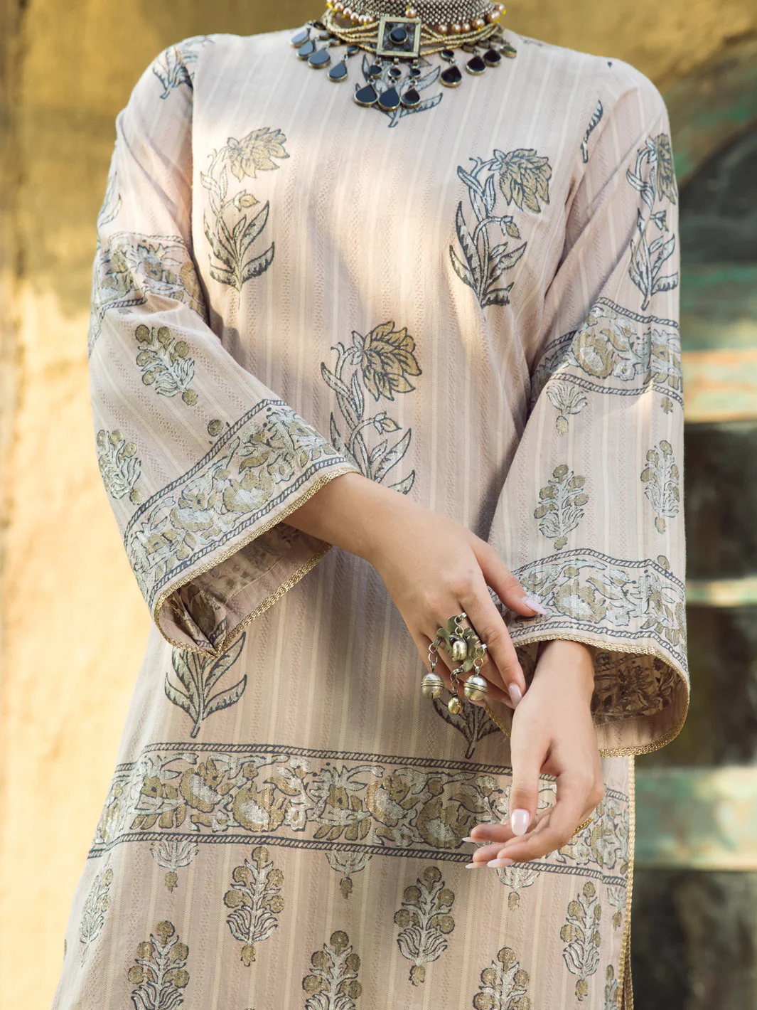 Light Brown Kurti - AL-LK-881 - Image 3
