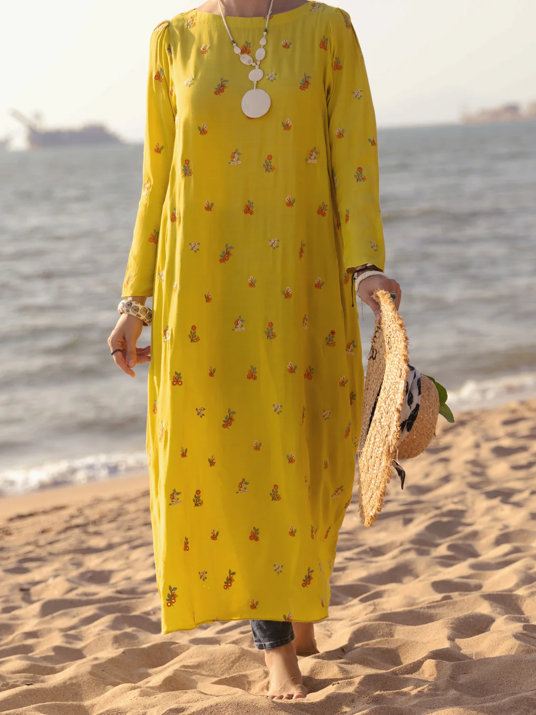 Yellow Kurti - AL-LK-888