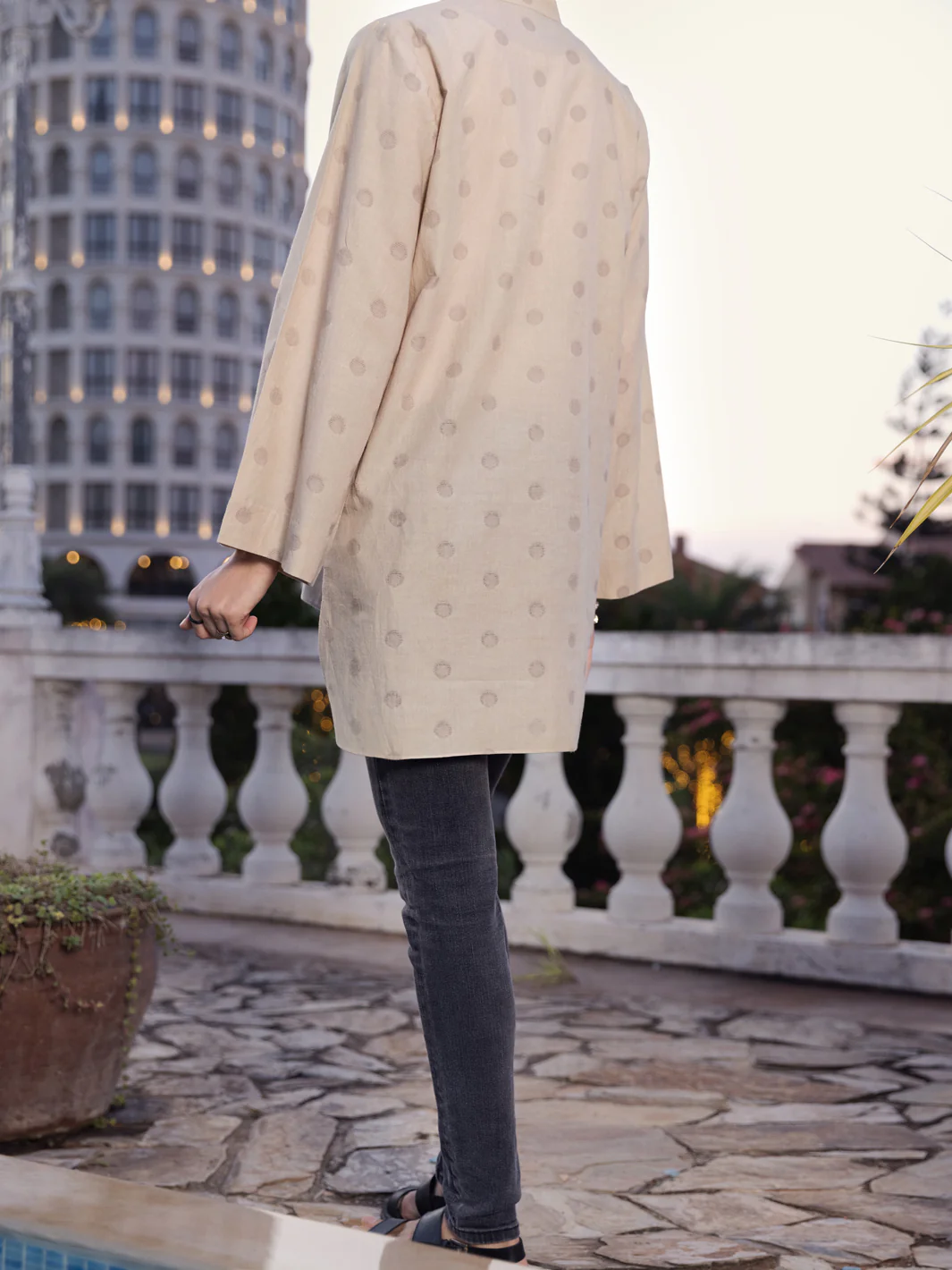 Beige Kurti - AL-LK-899 - Image 2