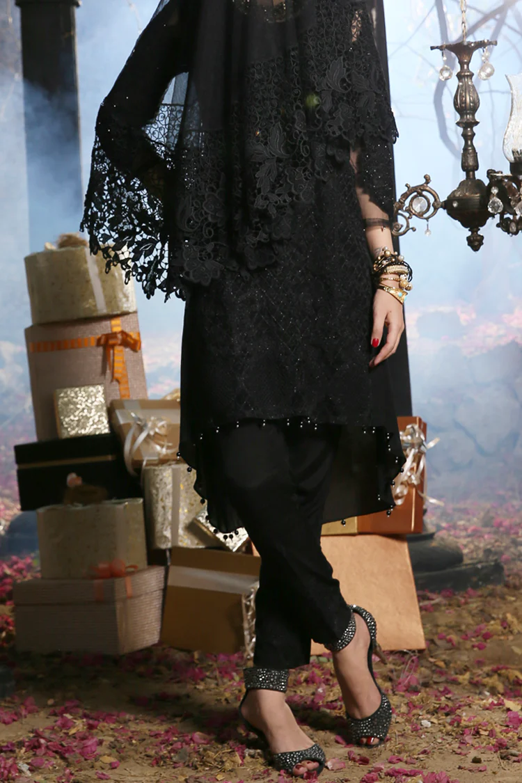 Black 2 Piece Formal Stitched - AL-LS-175 - Image 2