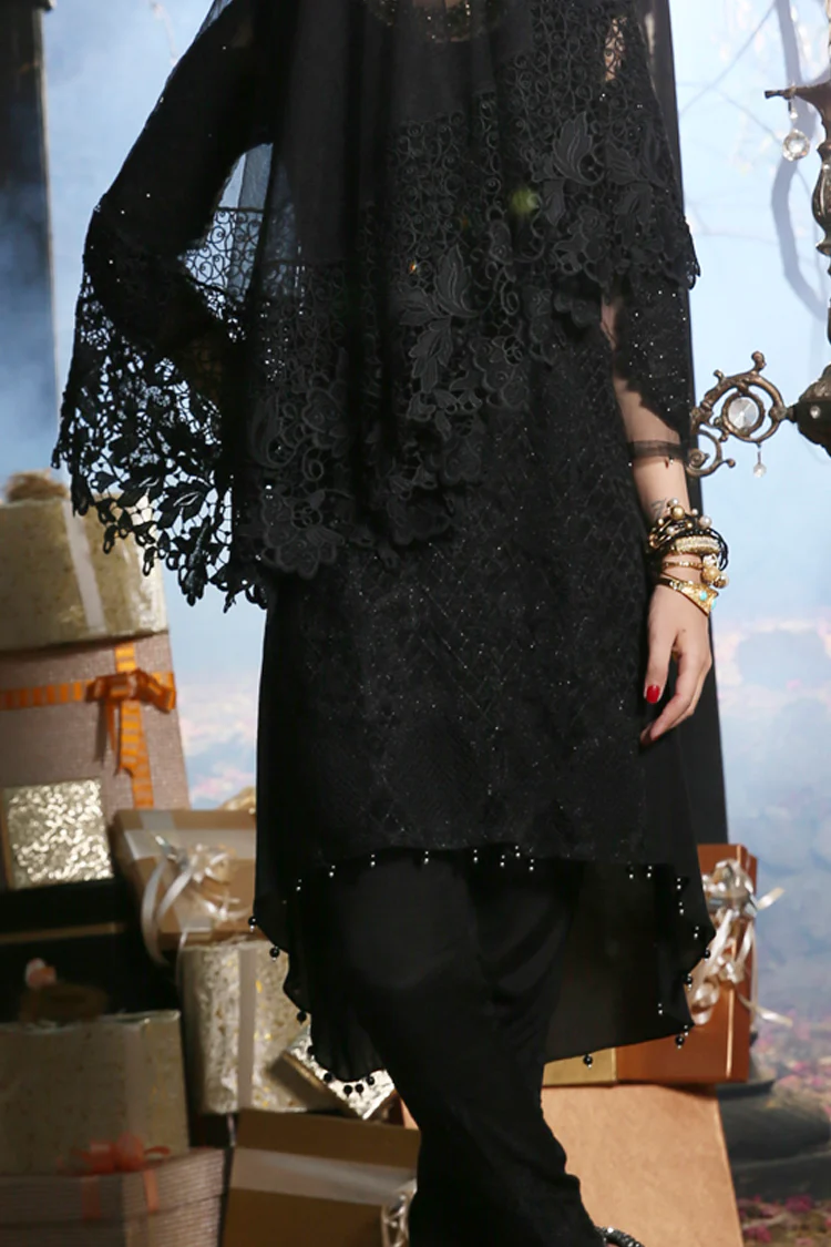 Black 2 Piece Formal Stitched - AL-LS-175 - Image 3