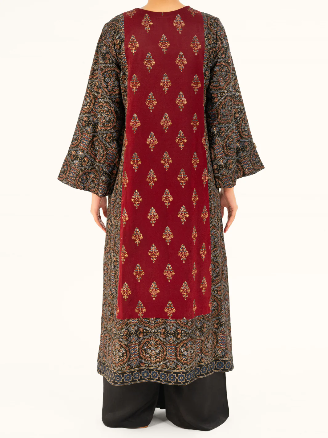 Black Velvet Formal 2Pc Stitched - AL-LS-LKS-556 - Image 2