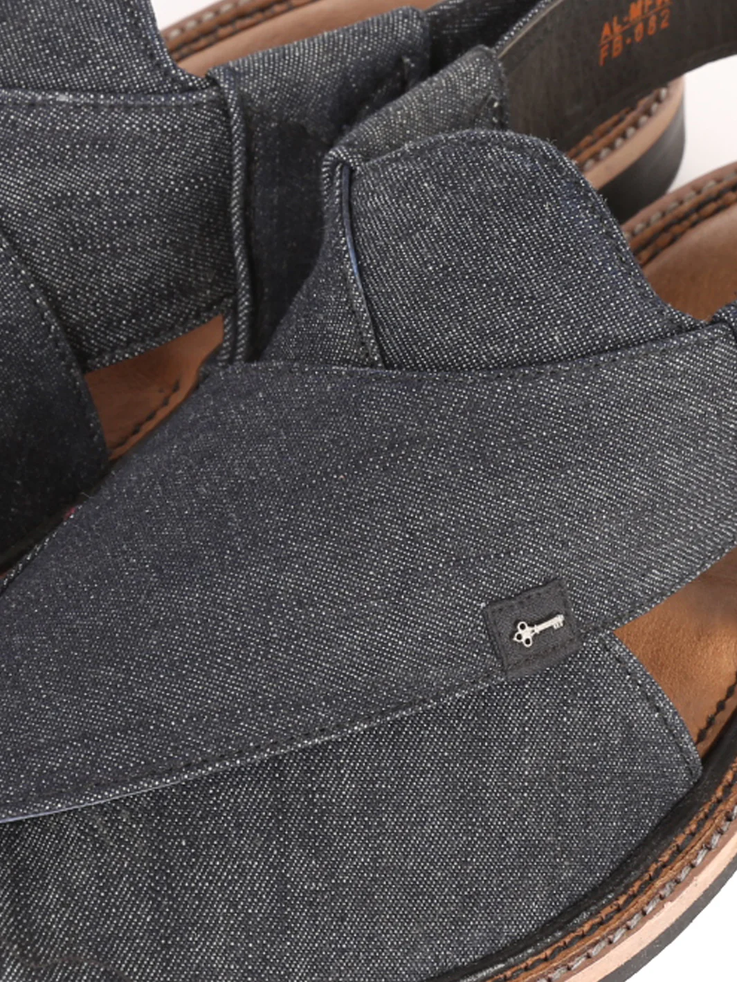 Charcoal Peshawari Chappal - AL-MFW-FB-082 - Image 2