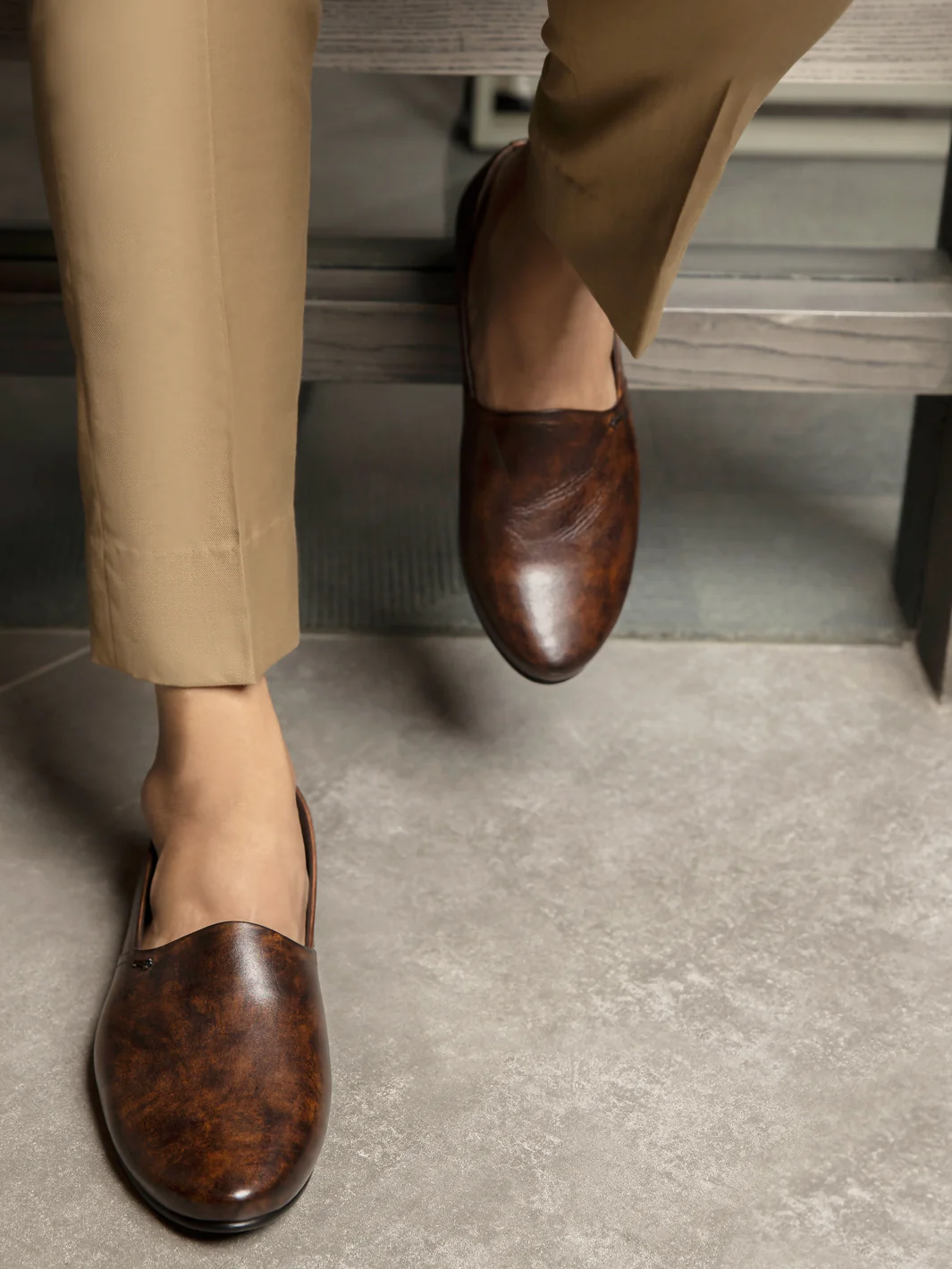 Brown Leather Slip-On - AL-MSHO-001-20 - Image 2