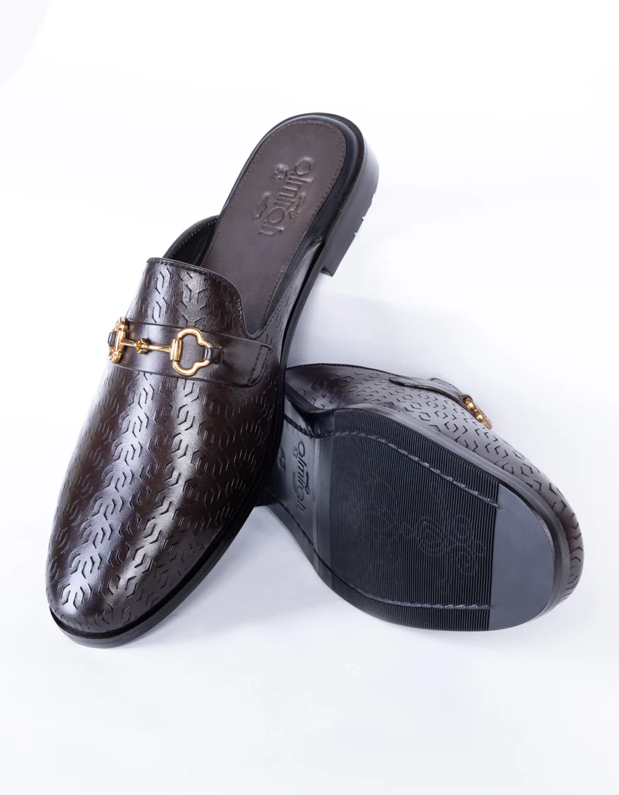 Dark Brown Leather Slip-On - AL-MSHO-038 - Image 2