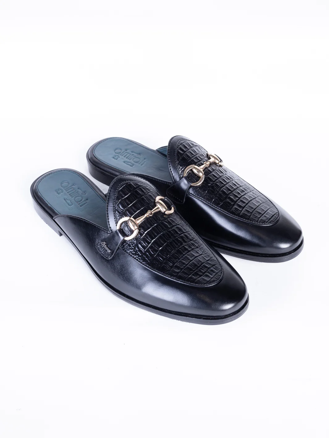 Black Leather Slip-On - AL-MSHO-041