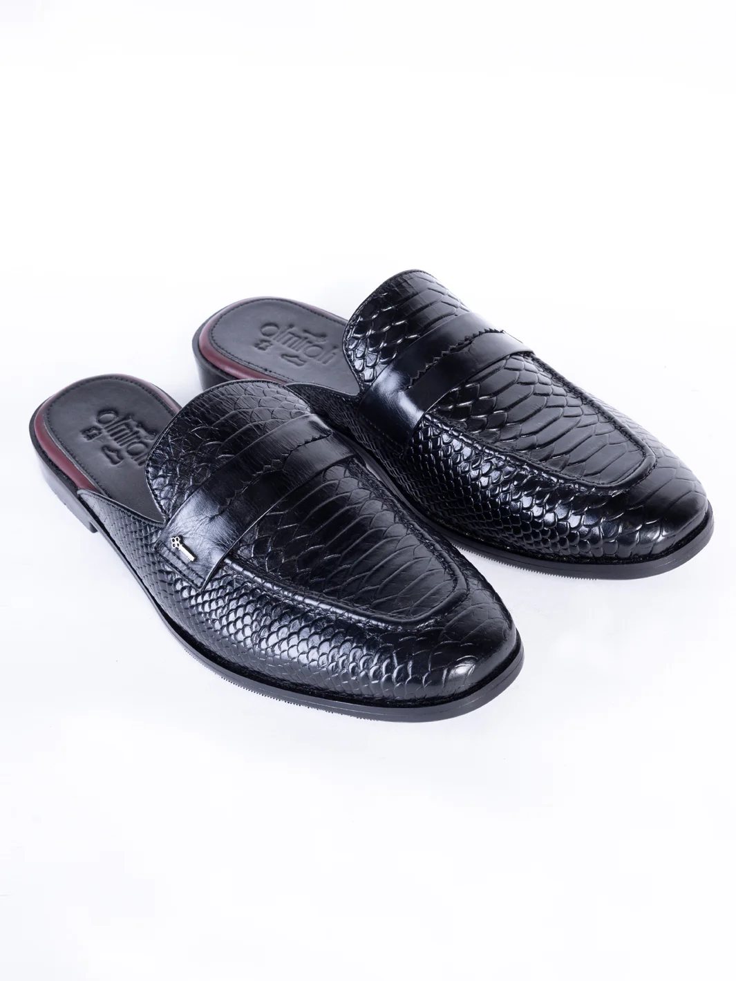 Black Leather Slip-On - AL-MSHO-042