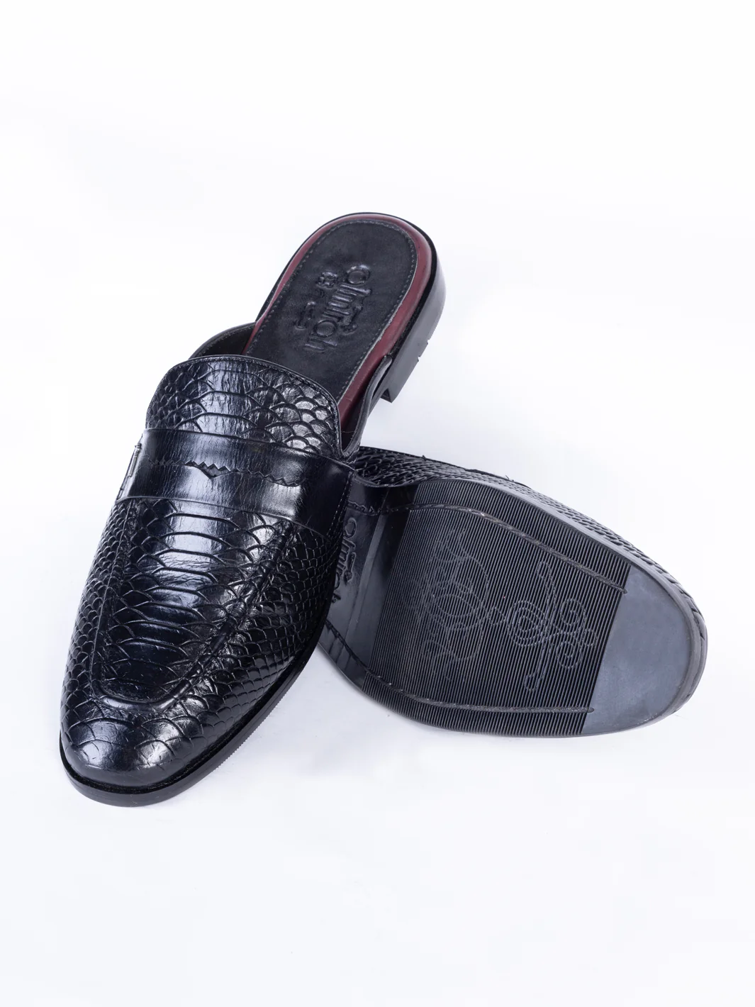 Black Leather Slip-On - AL-MSHO-042 - Image 2