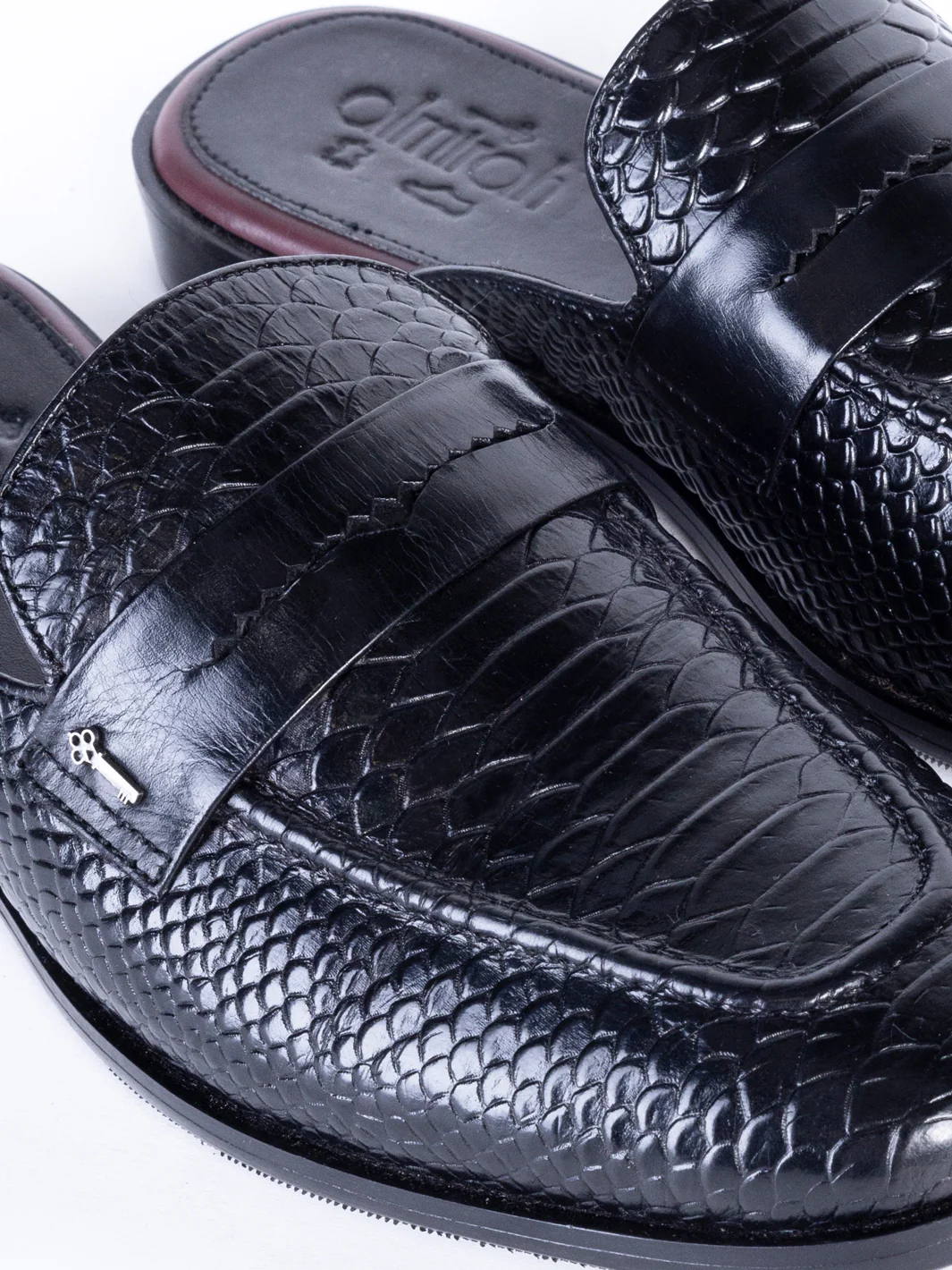 Black Leather Slip-On - AL-MSHO-042 - Image 3