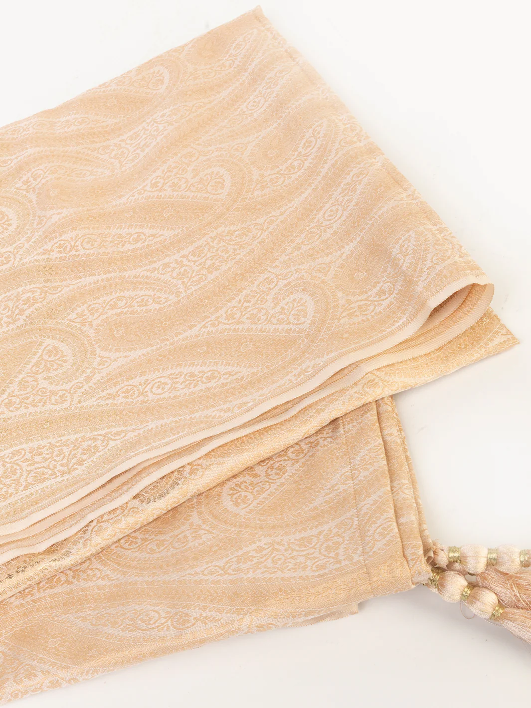 Beige Blended Stole For Men - AL-MST-049 - Image 2