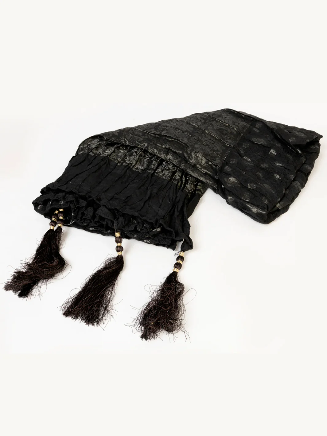 Black Blended Stole - AL-MST-056
