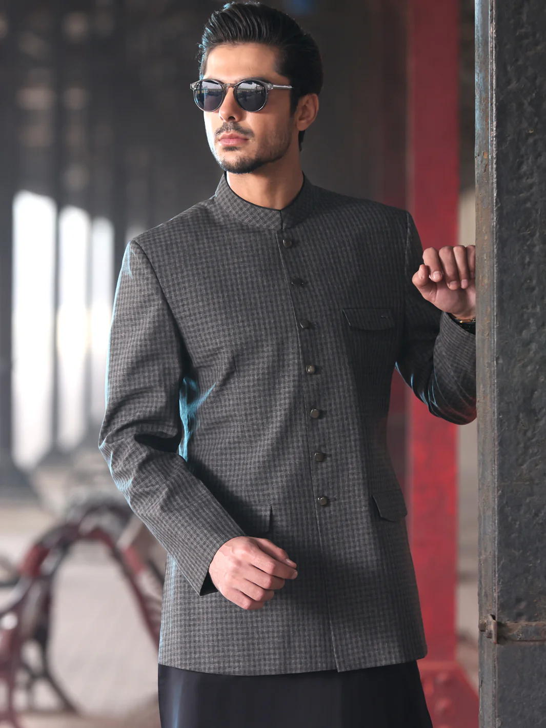 Grey Blended Prince Coat - AL-PCS-015 - Image 2