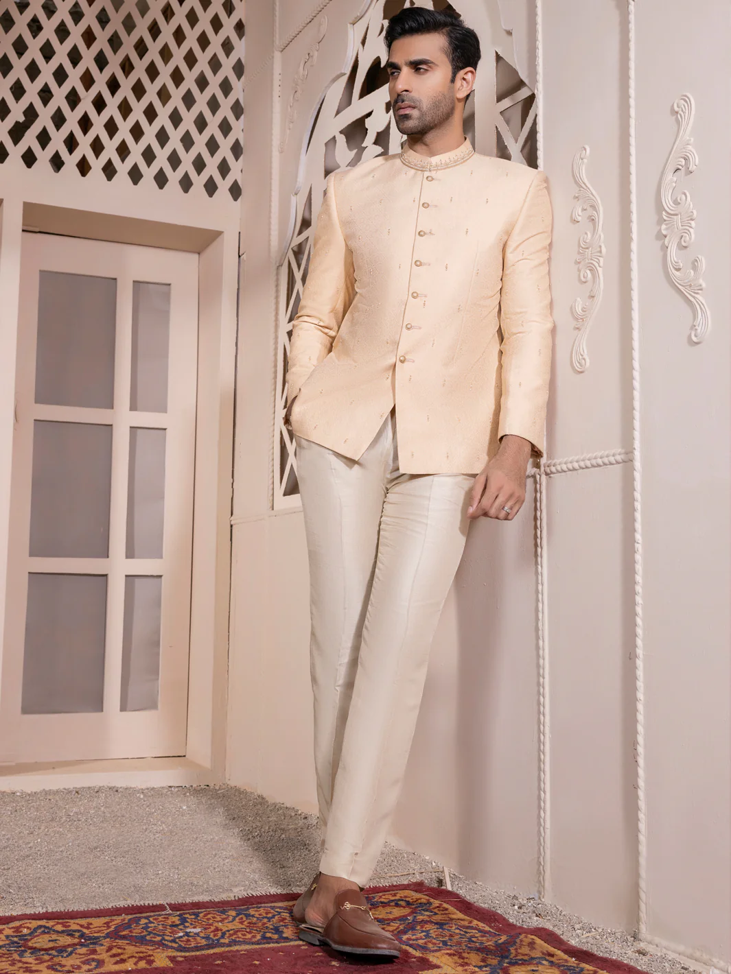 Beige Prince Coat - AL-PCS-046 - Image 5