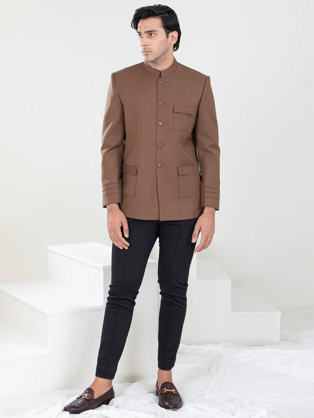 Brown Blended Prince Coat - AL-PCS-049 - Image 6