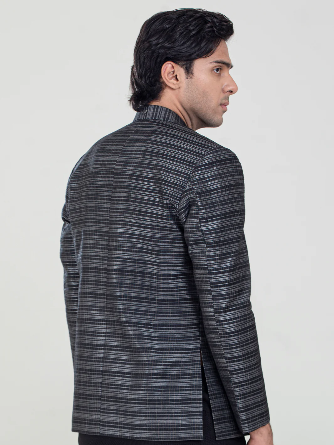 Black Blended Prince Coat - AL-PCS-057 - Image 3