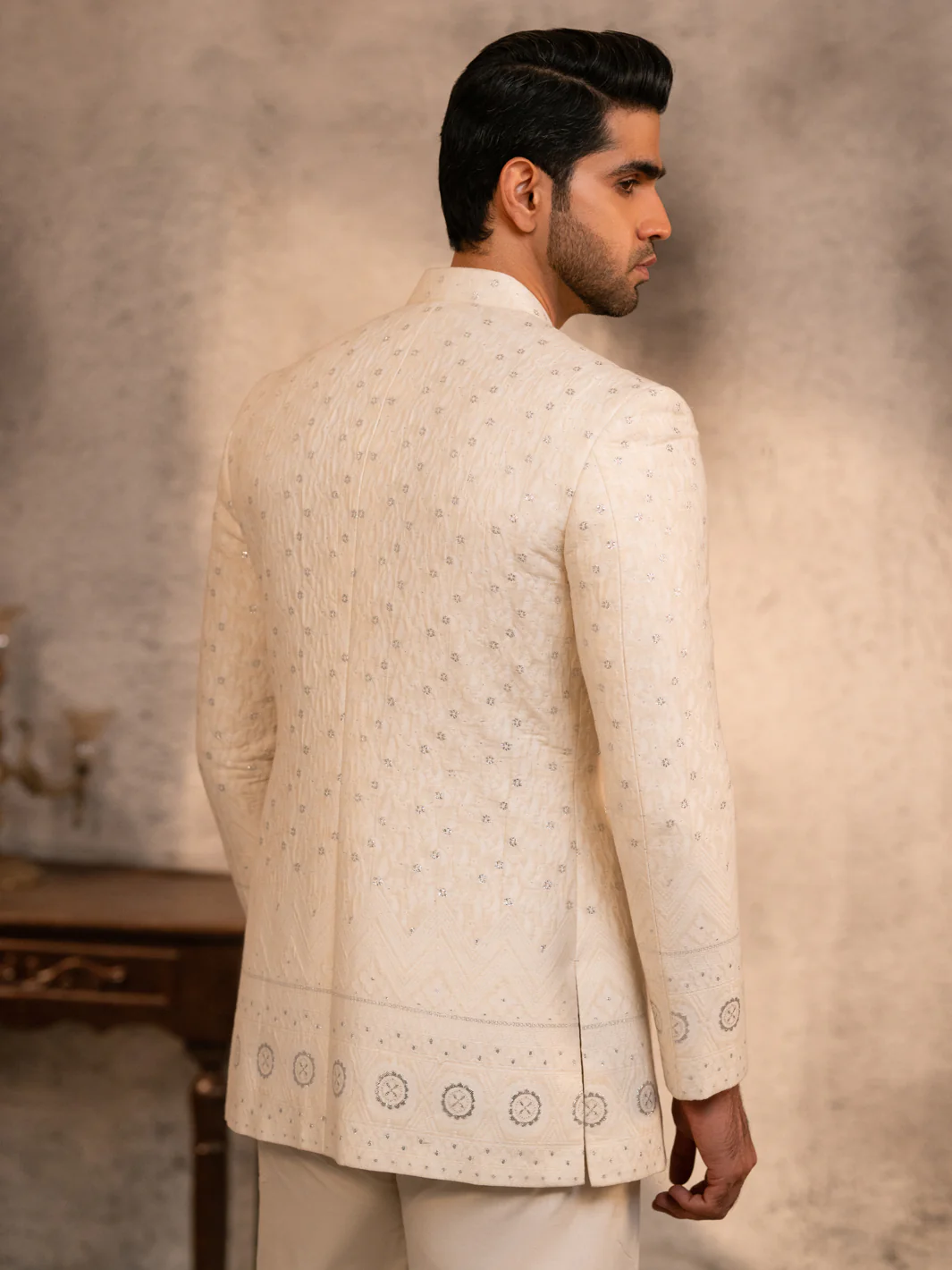 Off White Prince Coat - AL-PCS-075A - Image 5