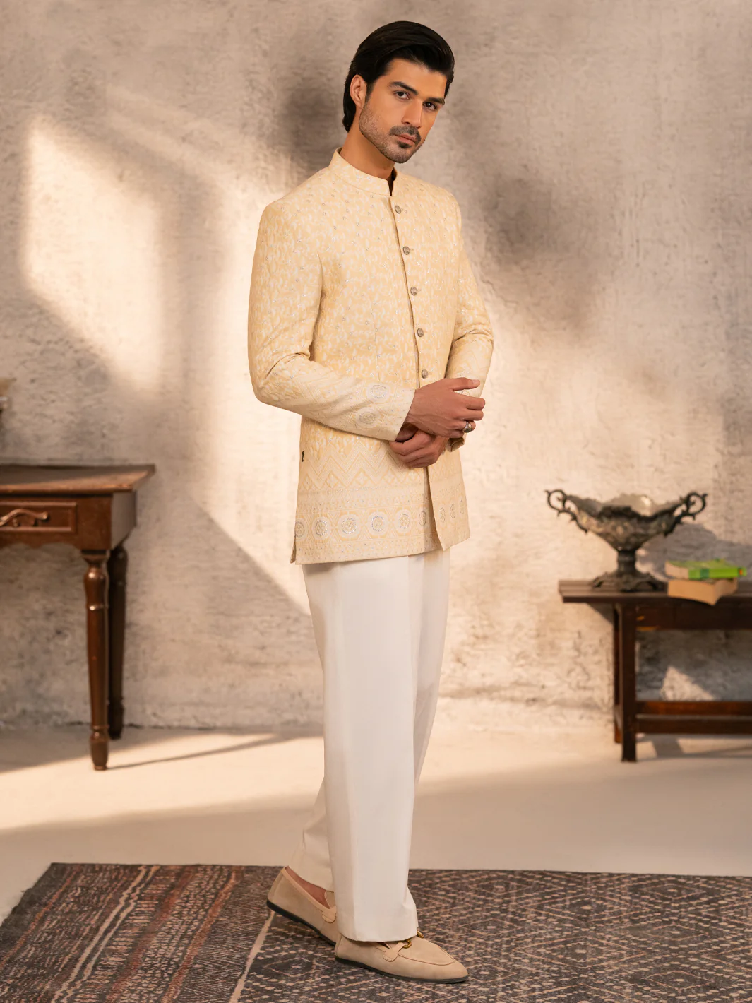 Yellow Prince Coat - AL-PCS-075C - Image 3
