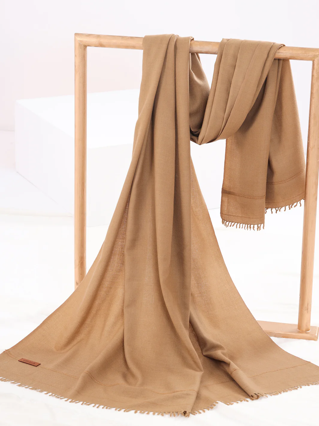 Brown Woolen Shawl For Men - AL-SH-017 - Image 2
