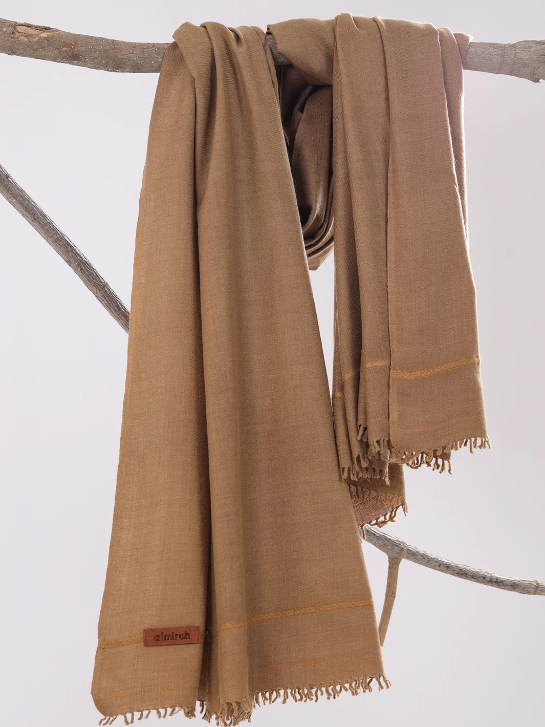 Brown Blended Shawl For Men - AL-SH-018 - Image 2