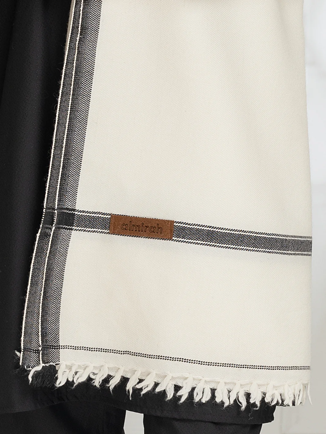 Cream Blended Shawl - AL-SH-031 - Image 3