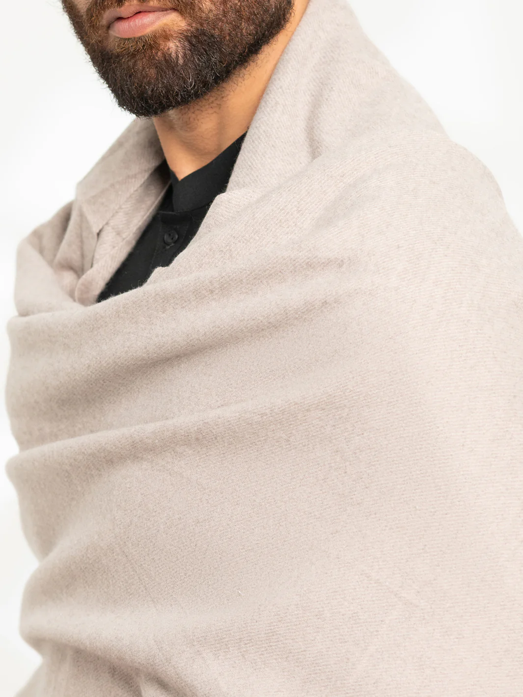 Khaki Casual Shawl - AL-SH-041 - Image 5
