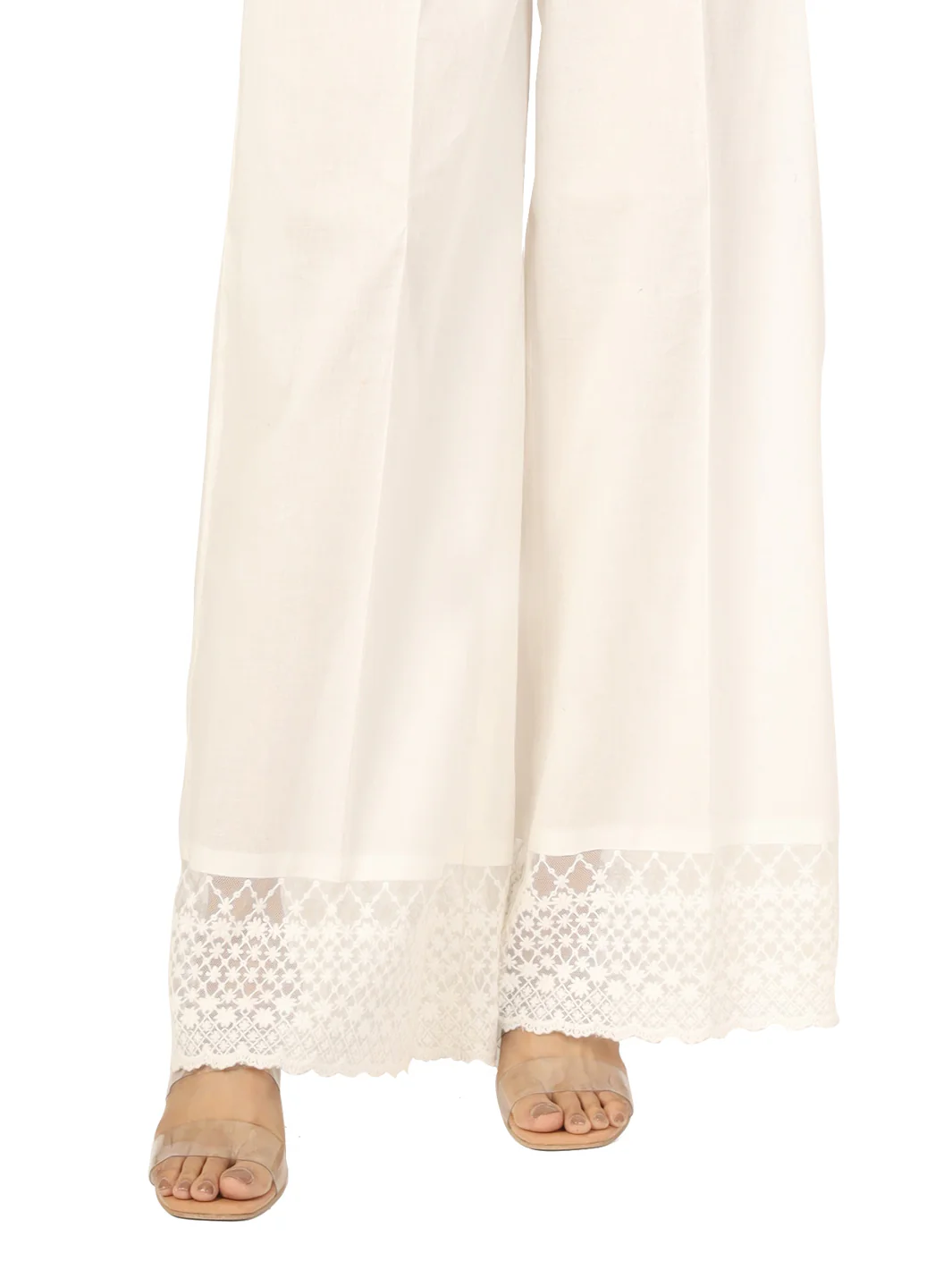 White Women Trouser - AL-T-476 - Image 2