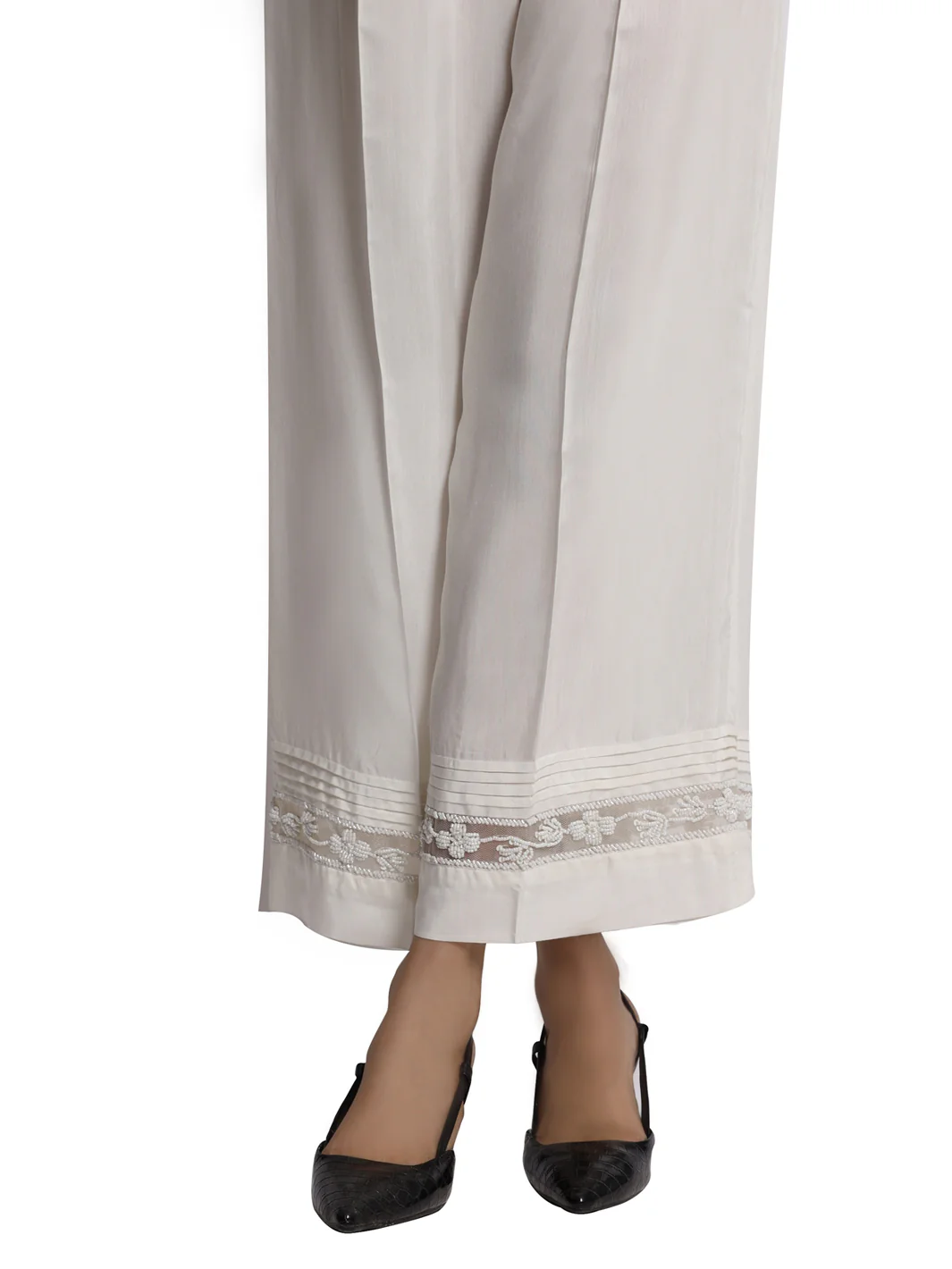 White Women Trouser - AL-T-502