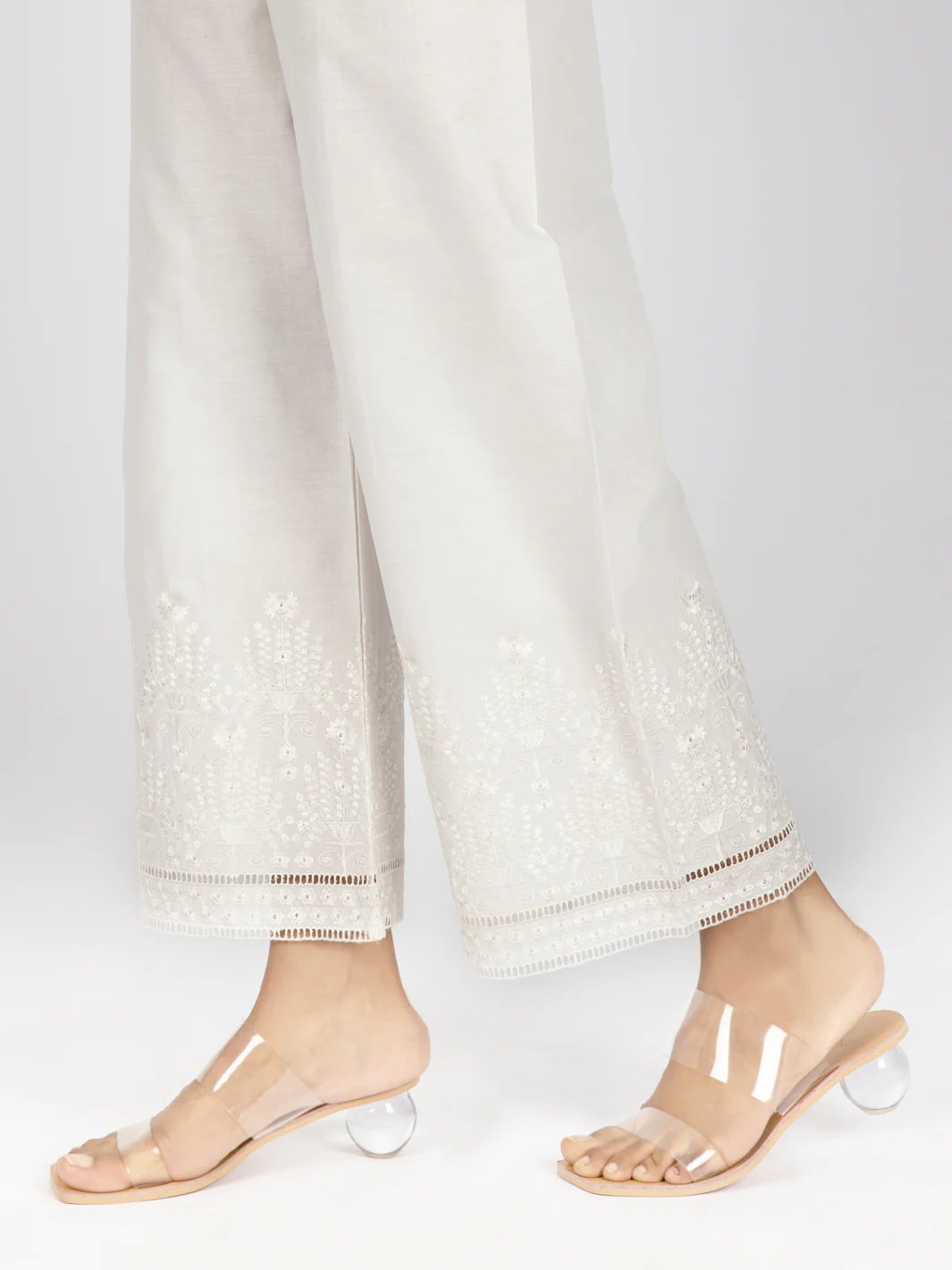 White Women Trouser - AL-T-510A - Image 2