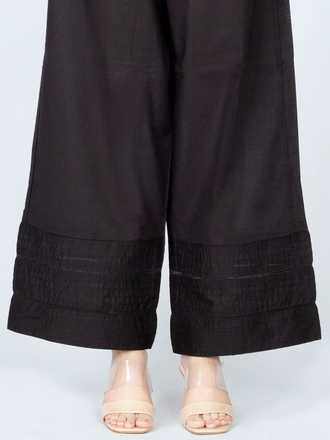 Black Lawn Women Trouser - AL-T-569 - Image 2