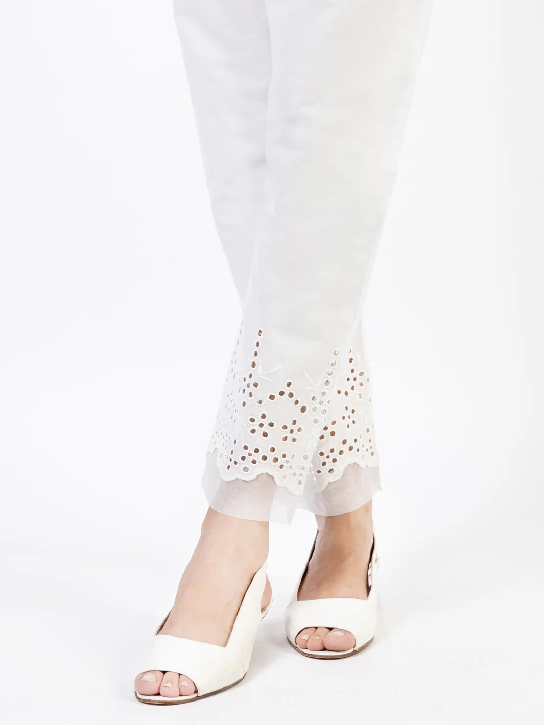 White Cambric Trousers - AL-T-673
