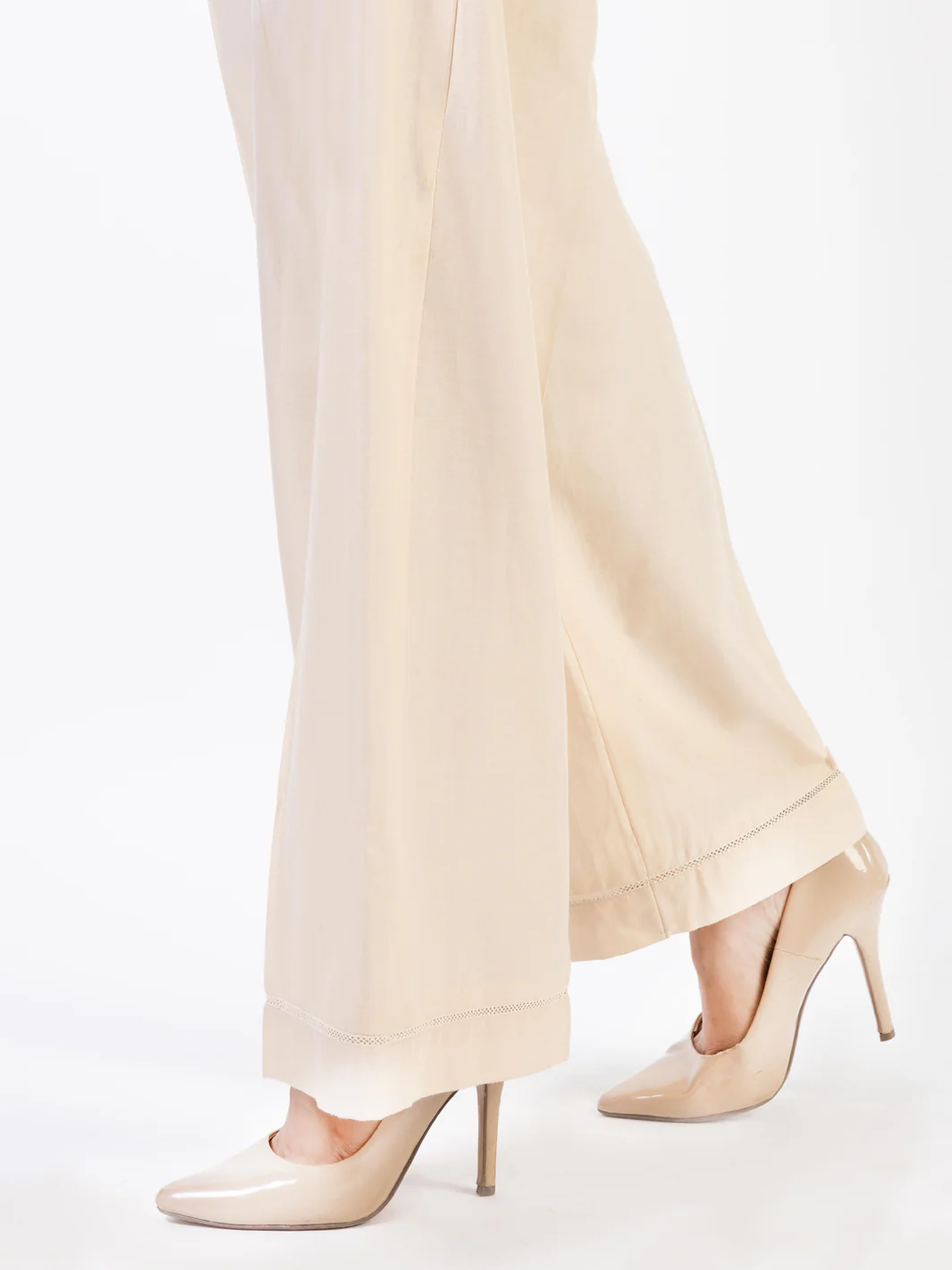 Cream Lawn Trousers - AL-T-674
