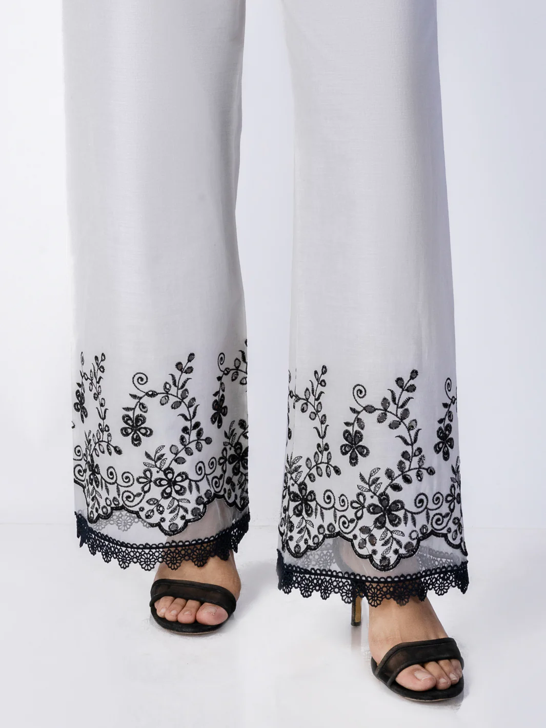 White Cambric Trousers - AL-T-683 - Image 2
